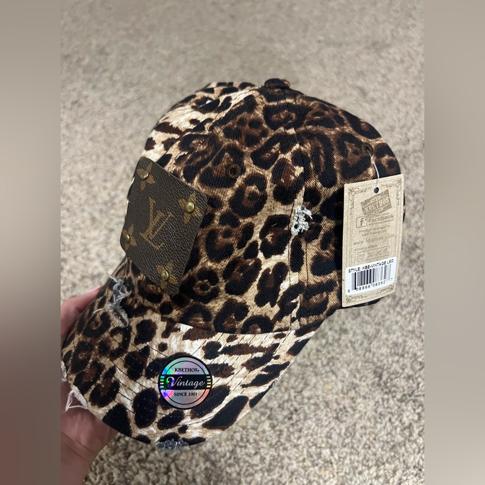 Louis Vuitton Upcycled Leopard Hat! 🐆
